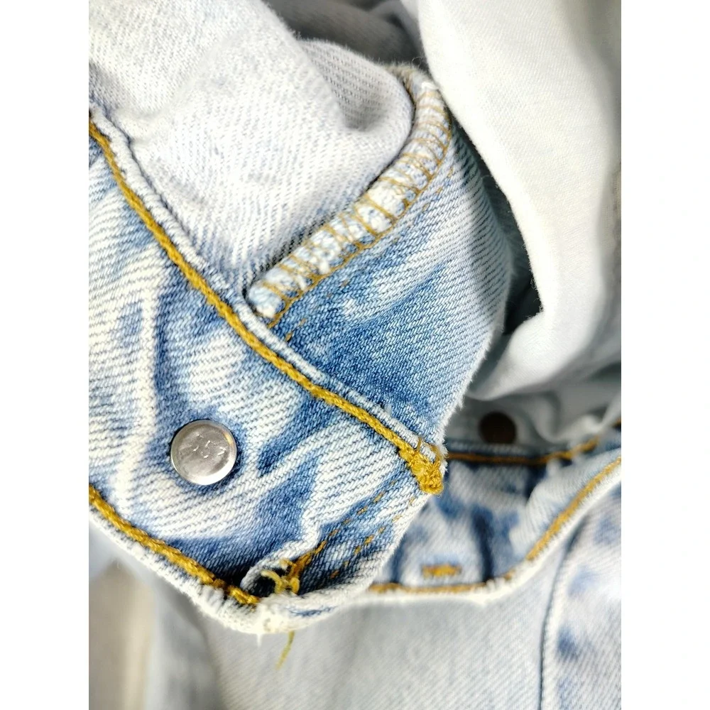 Vintage Levis 505 Jeans‎ Mens 40x30 Light Wash Blue Straight Leg USA Denim
